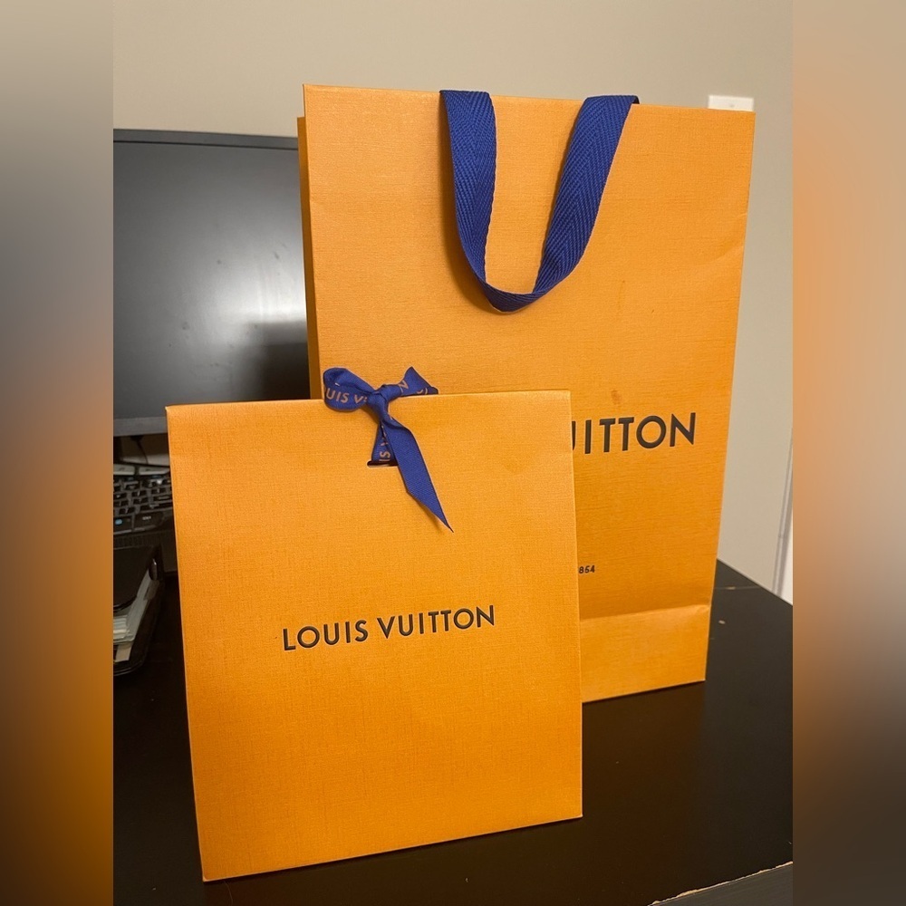 Louis Vuitton Bags with Bold Blue Accents
